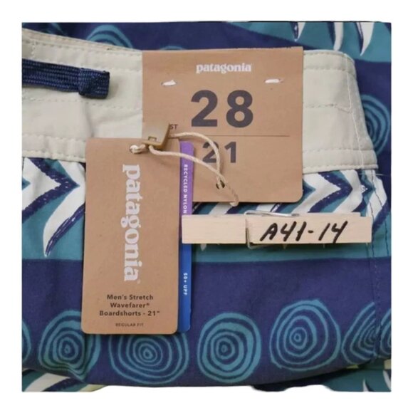 Patagonia Stretch Wavefarer 21" Board Shorts Quick Drying DWR UPF50 Sizes 28 30 - Picture 7 of 8